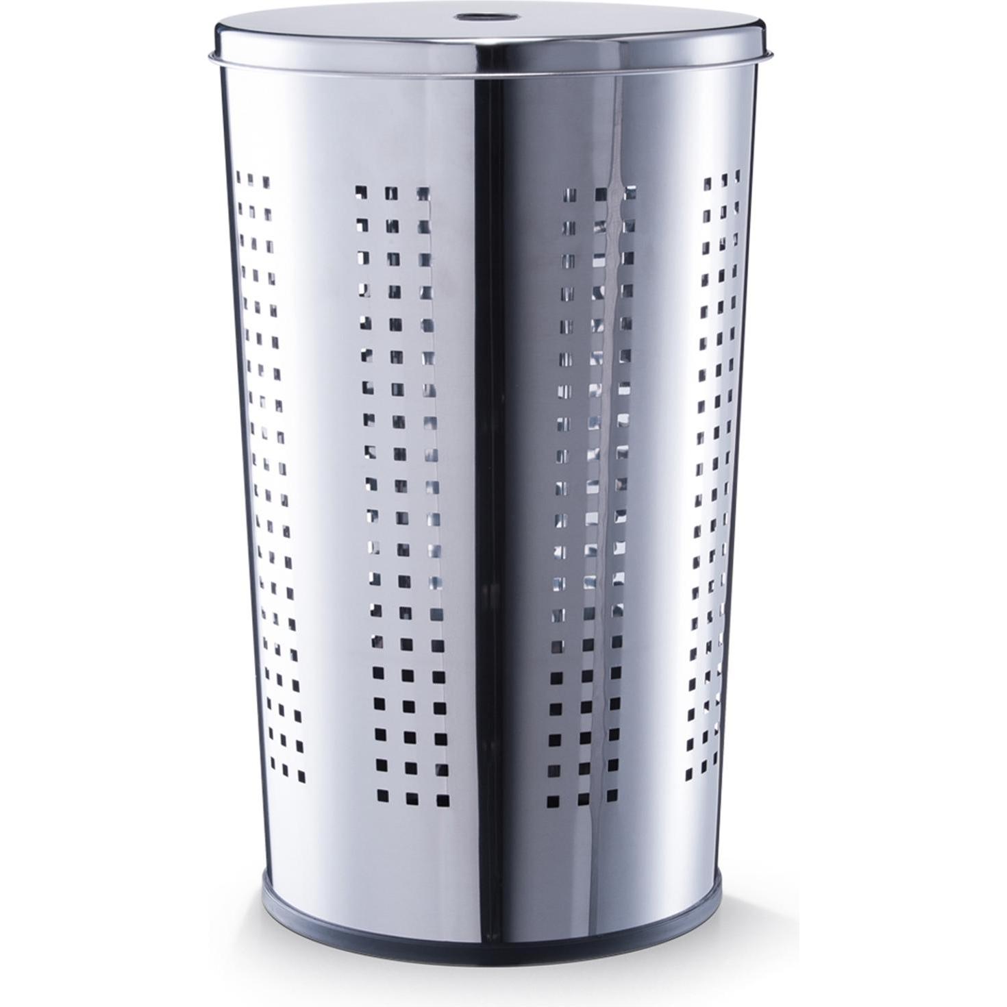 Zeller Present: Portabiancheria in Acciaio Inossidabile (69.36 l)