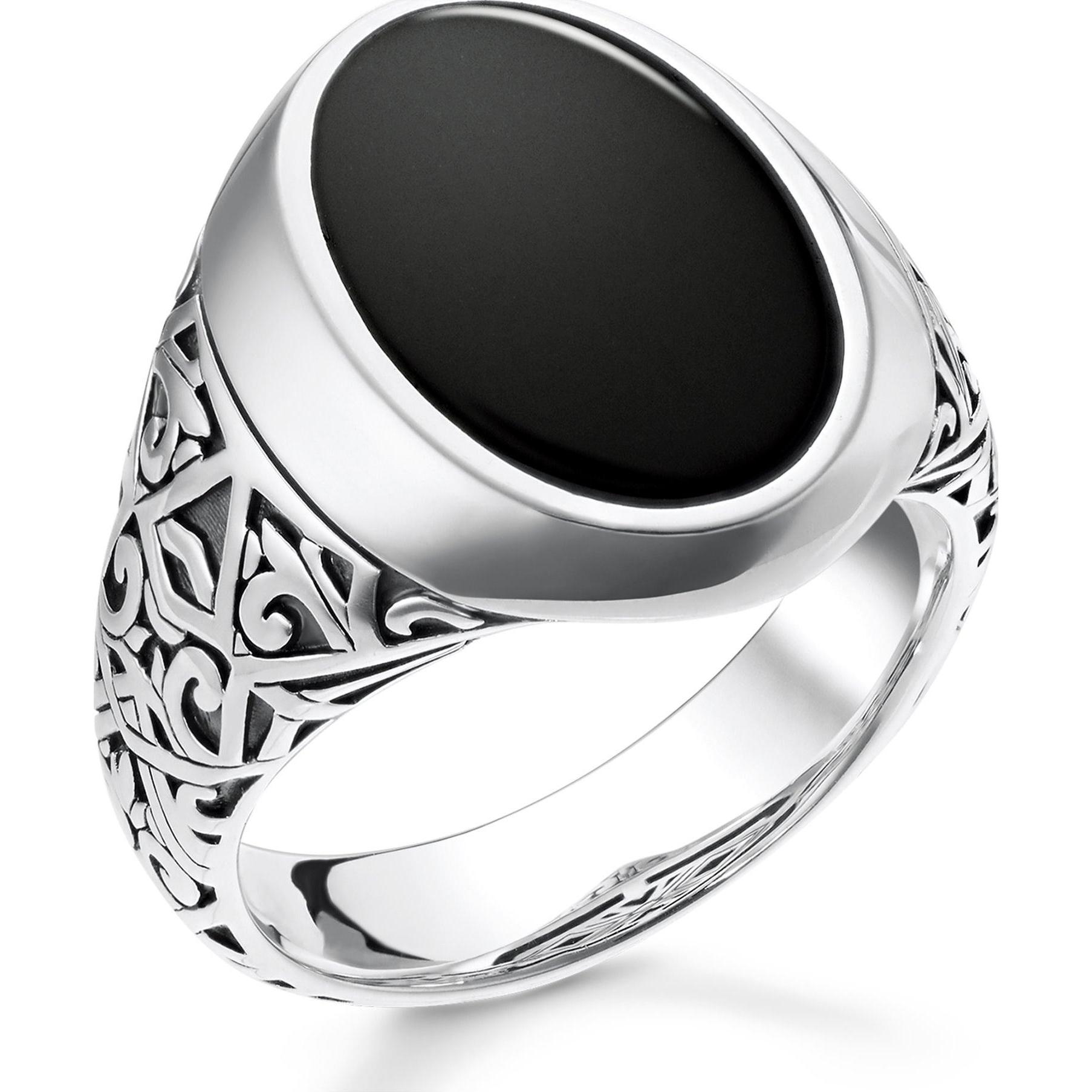 Thomas Sabo: Anello Nero in Argento 925 (62)
