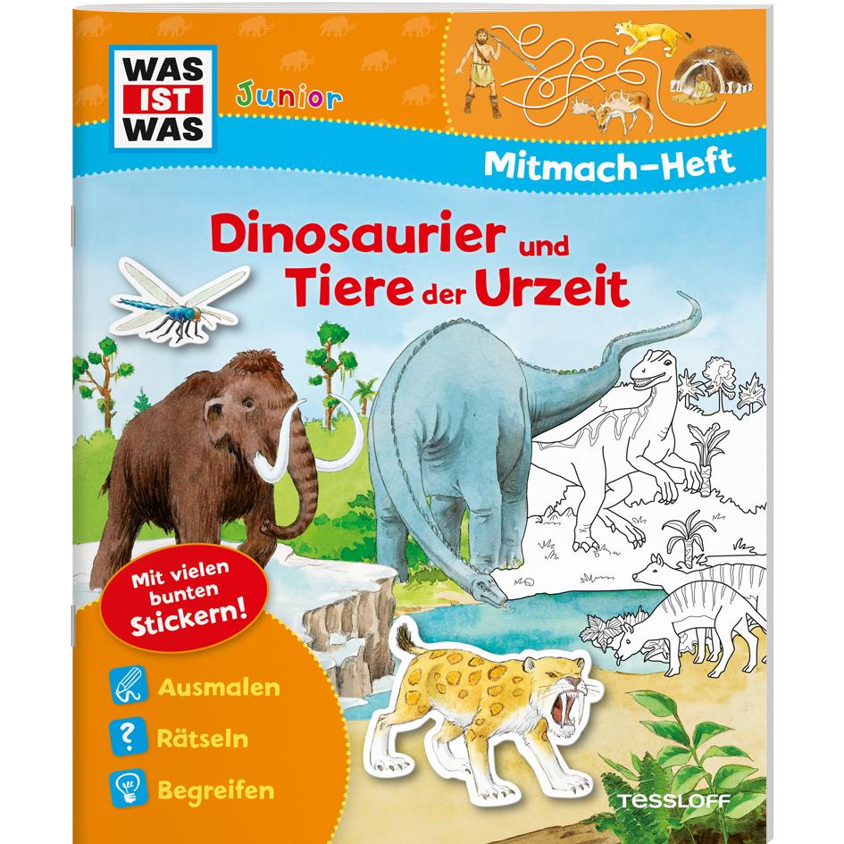 Mitmach-Heft Dinosaurier und Tiere der Urzeit, Libro per bambini di Ida Schuhmann, Astrid Vohwinkel, Johannes Miscelatore
