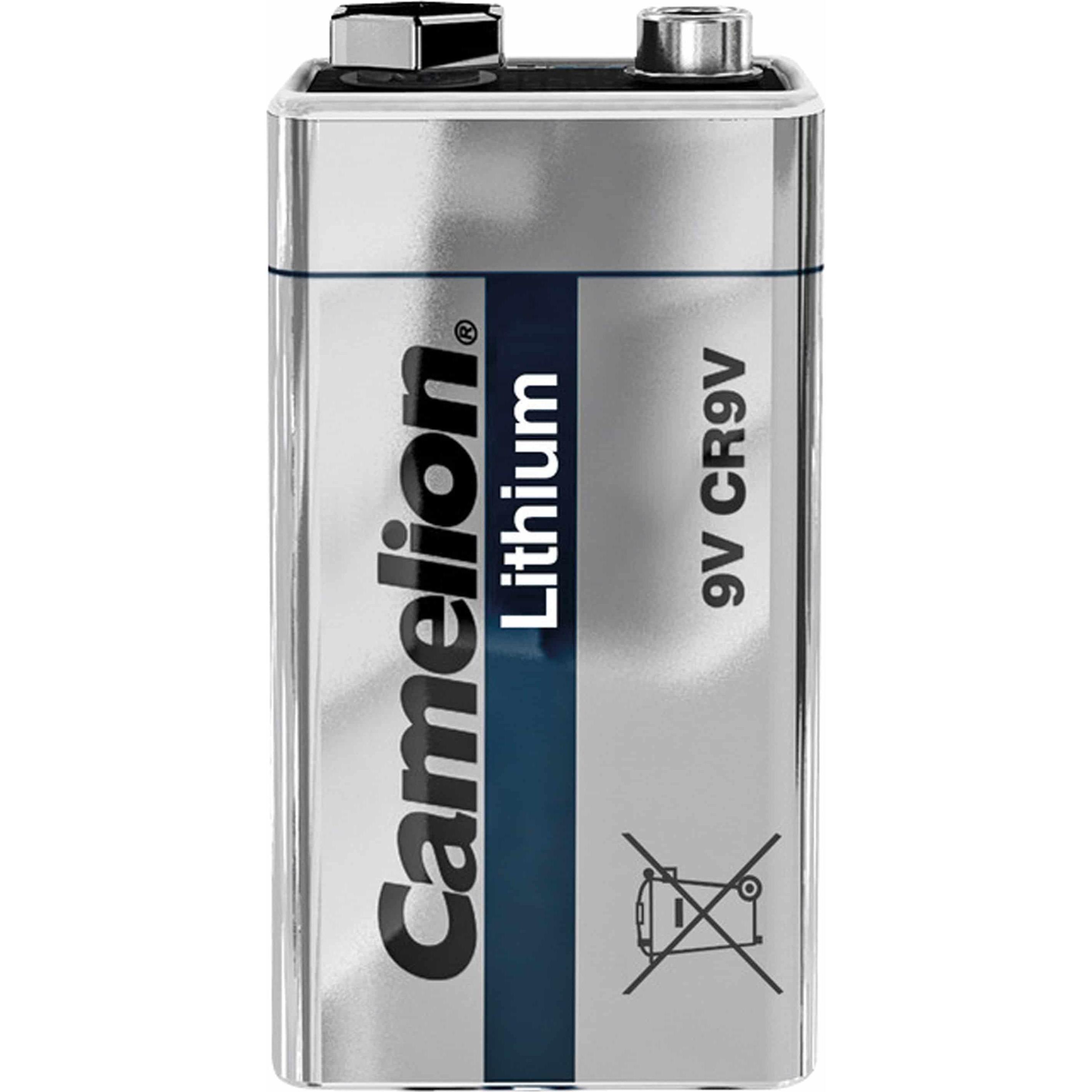 Camelion Batteria a blocco da 9 V al litio 6LR (1 pz., 9V Block, 1200 mAh), Batterie + pile