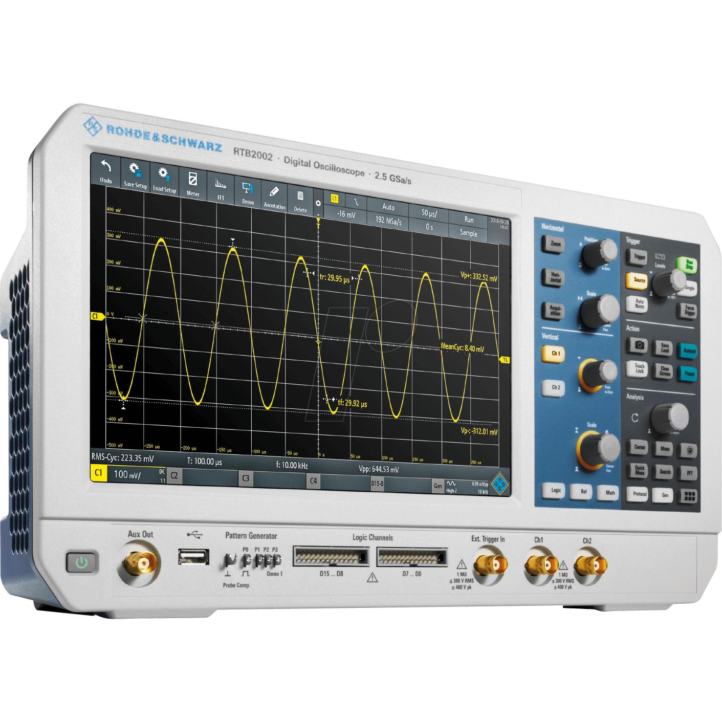 Rohde & Schwarz, Multimetro, Oscilloscopio digitale RTB2K-102
