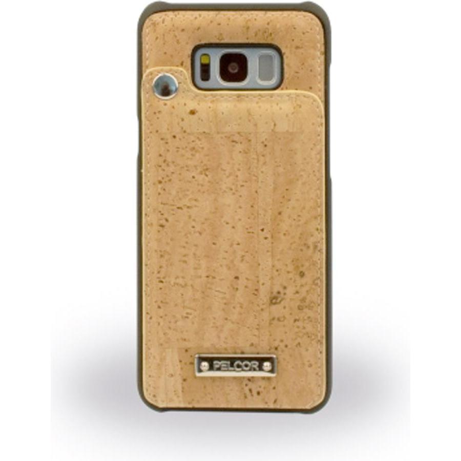 Pelcor Coperchio in sughero (Samsung Galaxy S8+), Cover smartphone, Nero