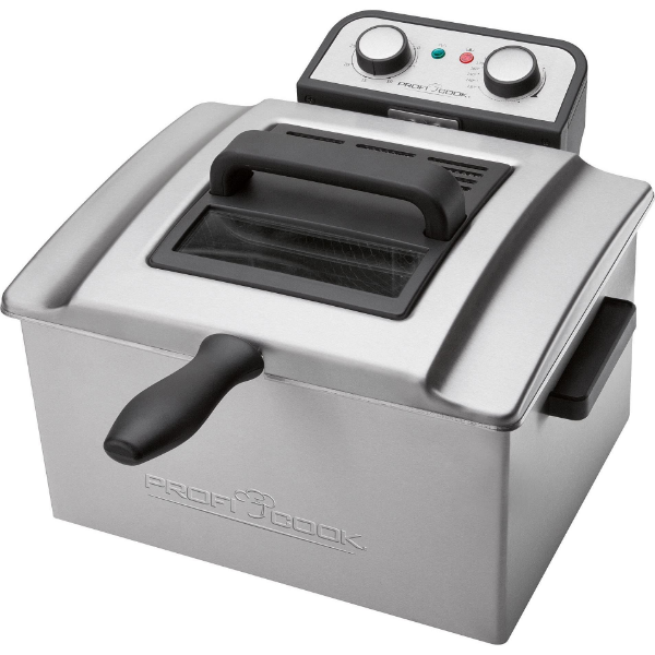 Proficook Fr 1038: Friggitrice Argento - Potenza 3000W