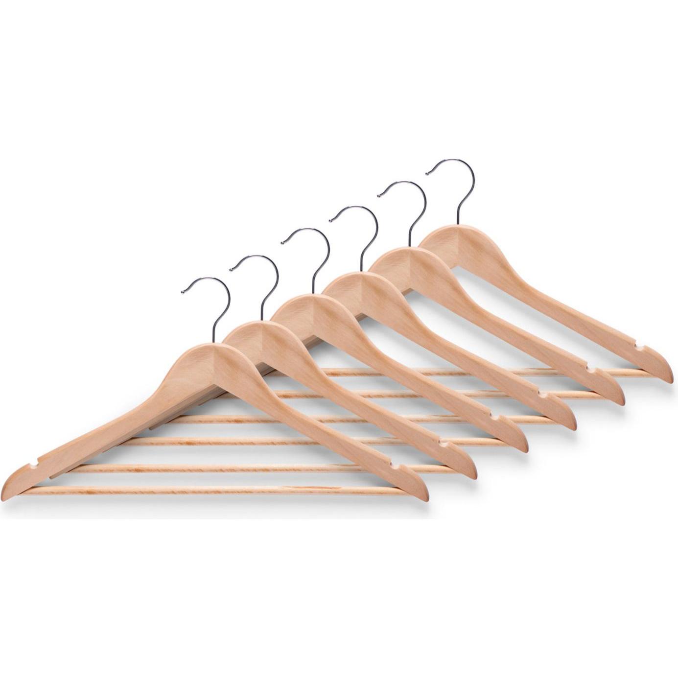 Zeller Present: Set di Grucce in Legno (6 Pezzi)