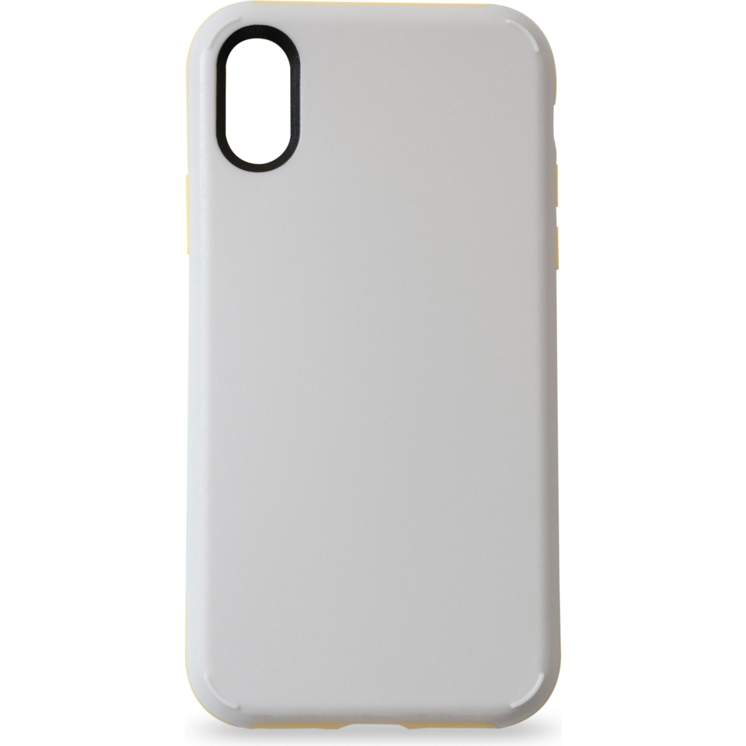 KMP protettore (Apple iPhone X), Cover smartphone, Grigio, Giallo