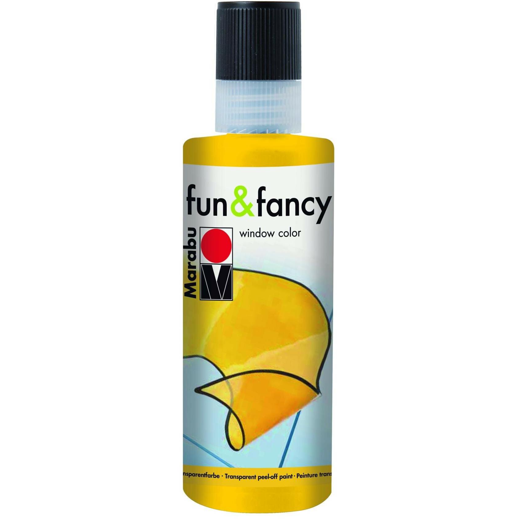 Marabu Fun & Fancy: Colore per Vetro Giallo (80 ml)