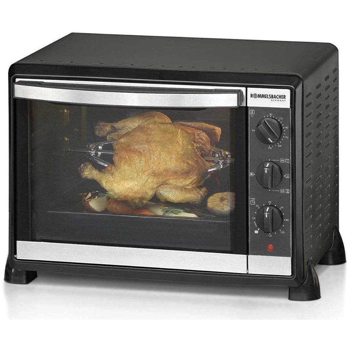 Rommelsbacher Bg 1550: Miniforno Nero - Forno e Grill