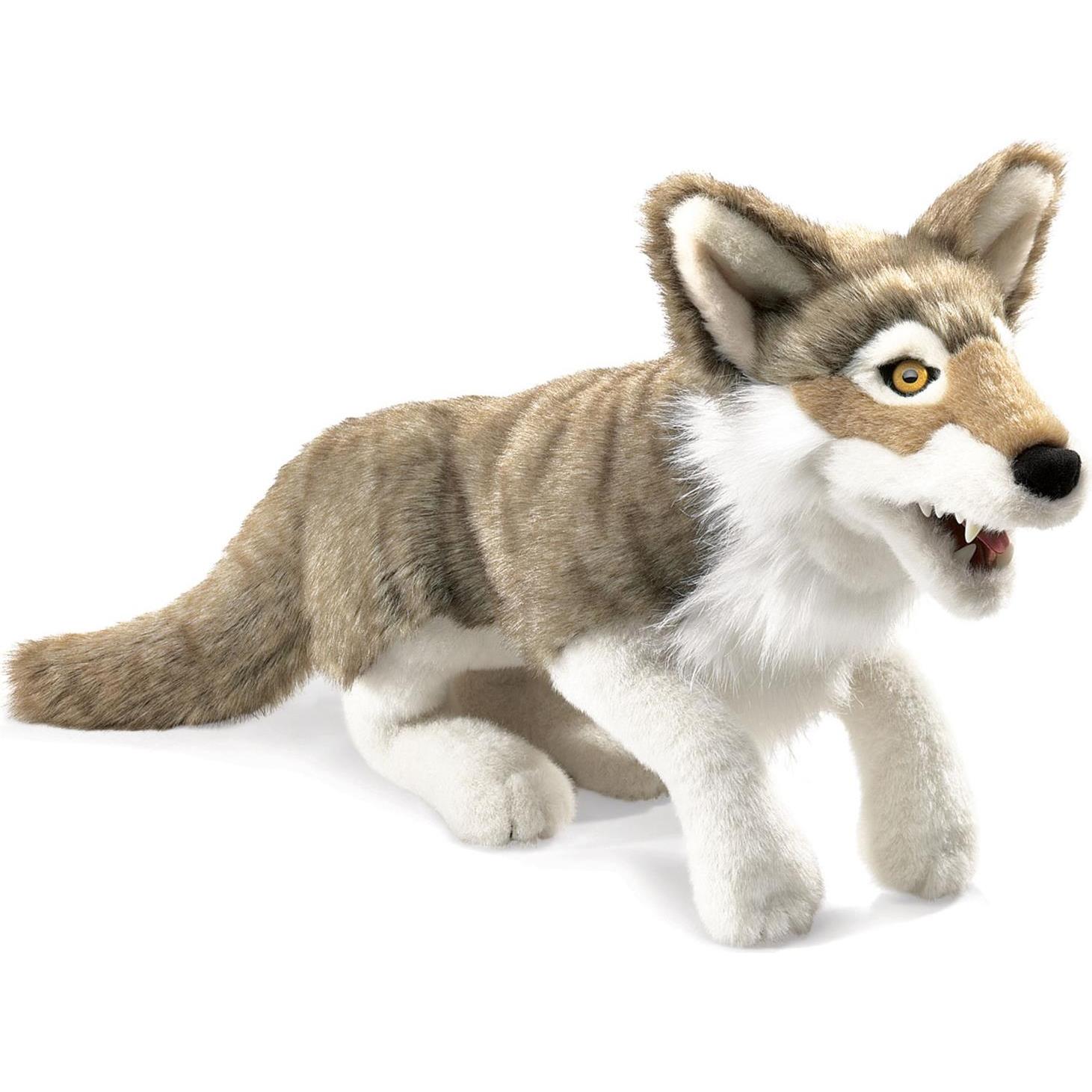 Folkmanis Lupo Grigio: Un Amicabile Compagno di Peluche