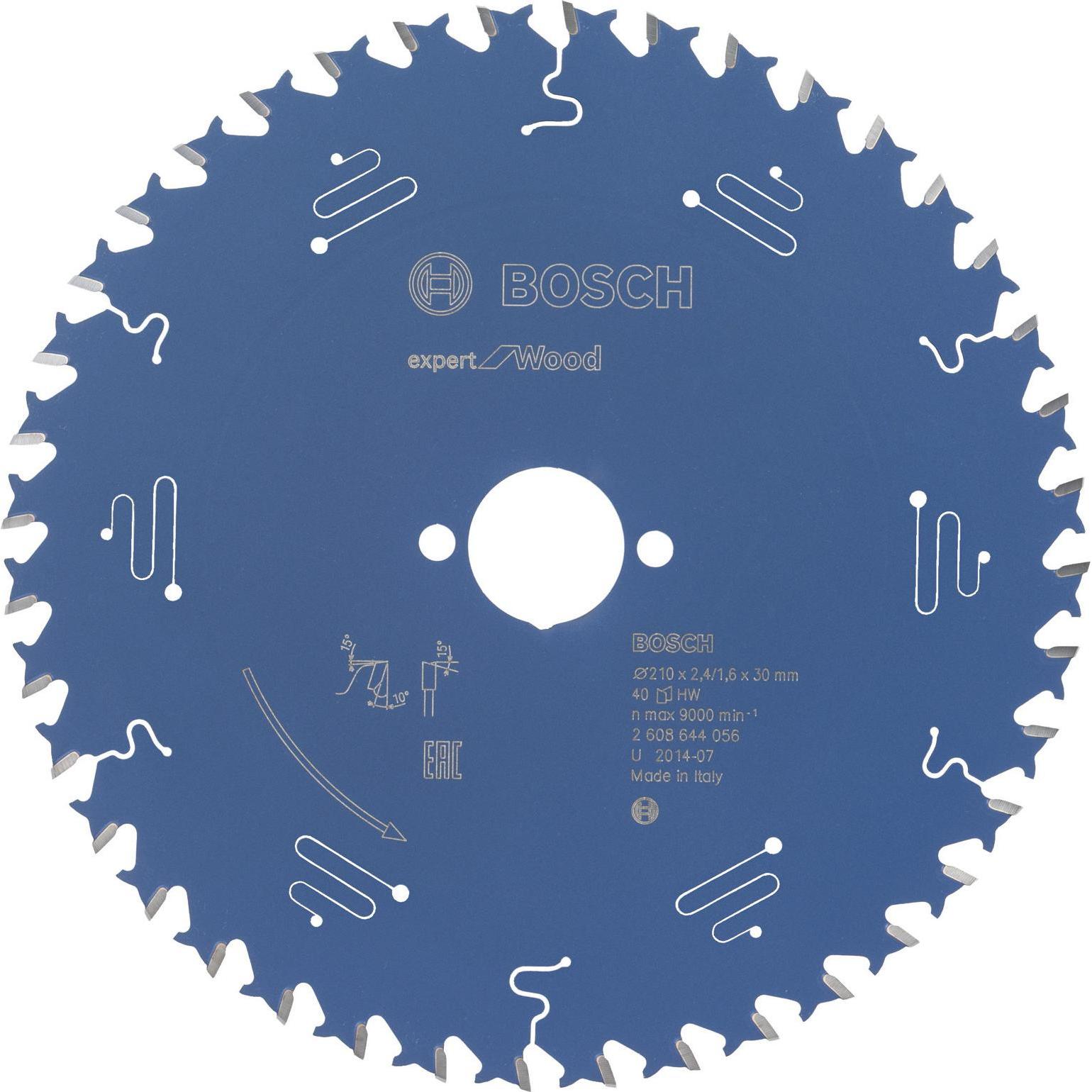 Bosch Professional Zubehör: Lama per Sega Circolare 210 x 30 x 1,6