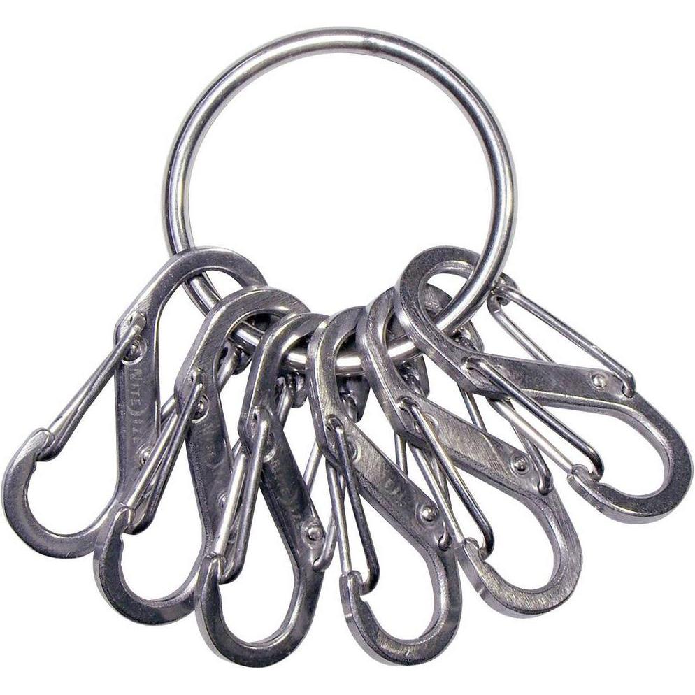 Nite Ize: Portachiavi Argento con 6 S-Biner Unisex