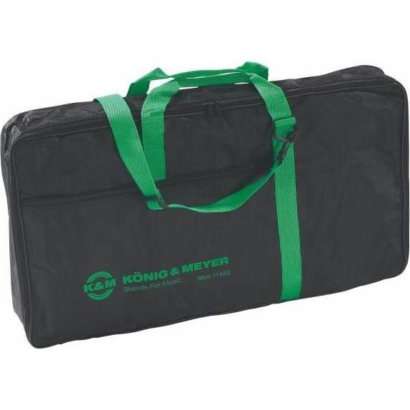 K&M 11450 Borsa da trasporto, Borsa + custodia per strumenti, Nero