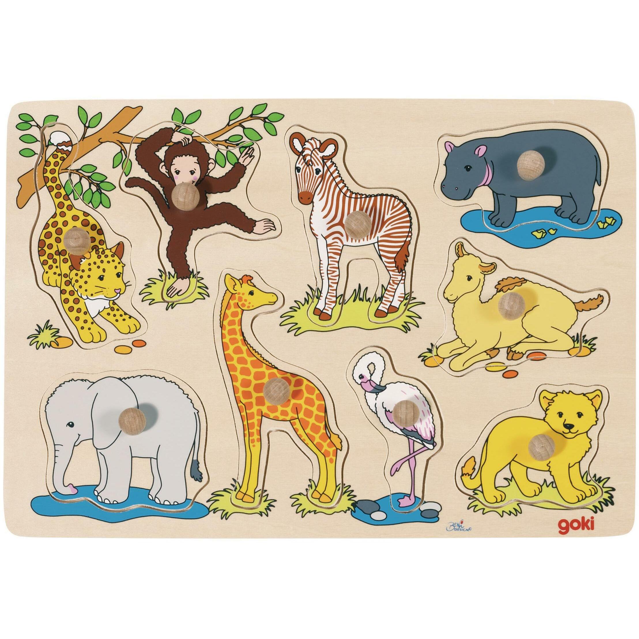Goki Puzzle Animali Africani (9 Pezzi)
