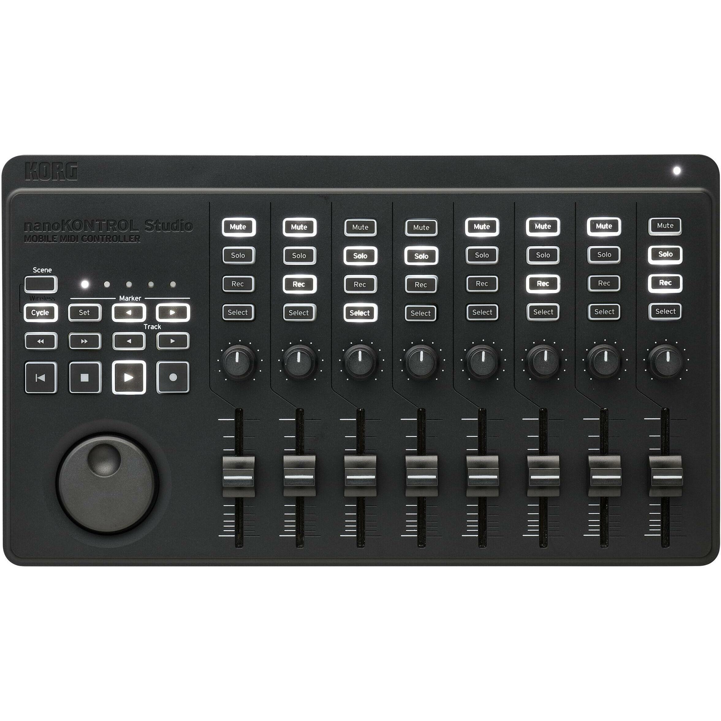 Korg Studio nanoKONTROL (Controllo), Controller MIDI, Nero