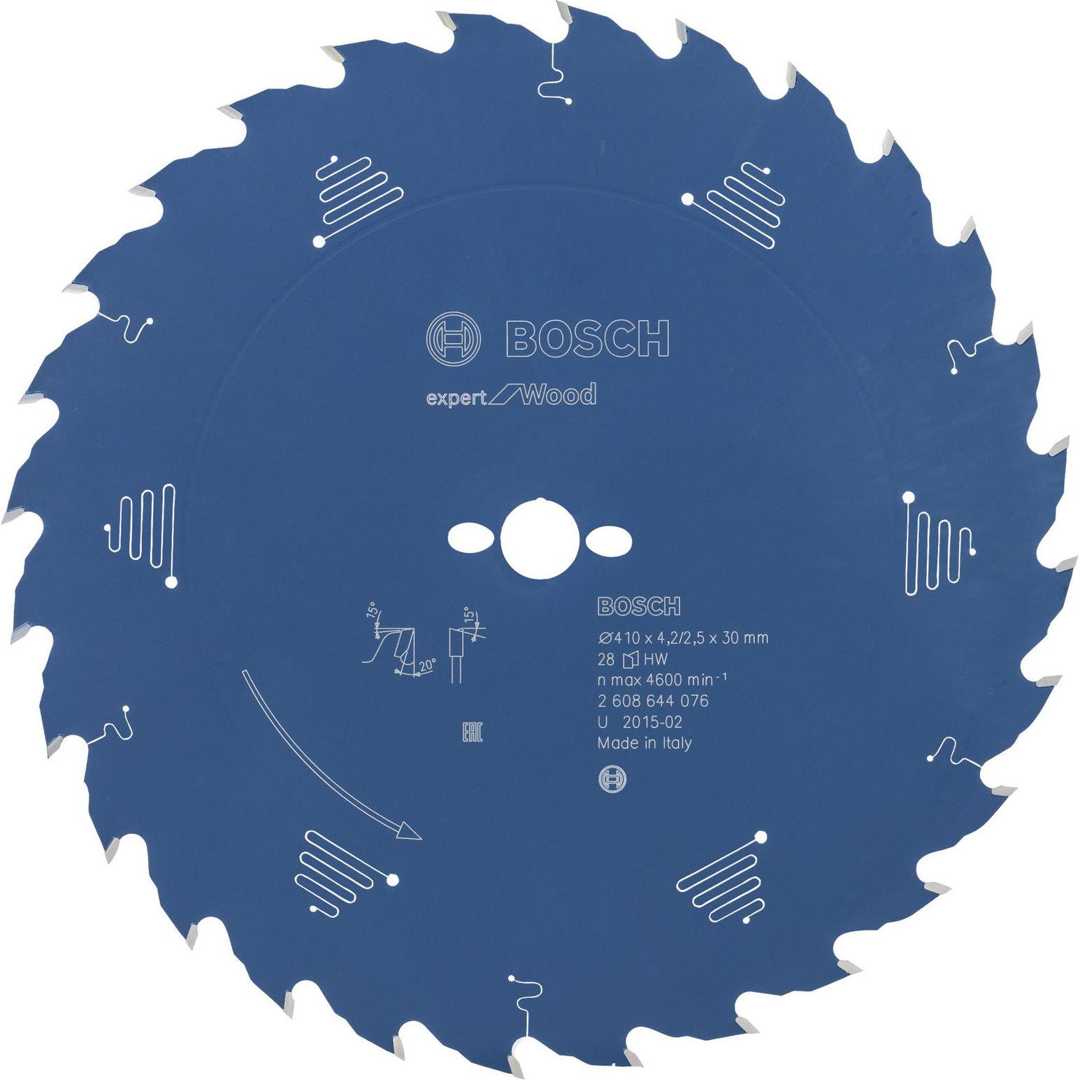 Bosch Professional Zubehör: Lama Circolare 410x30x2,5 - Lama per Legno