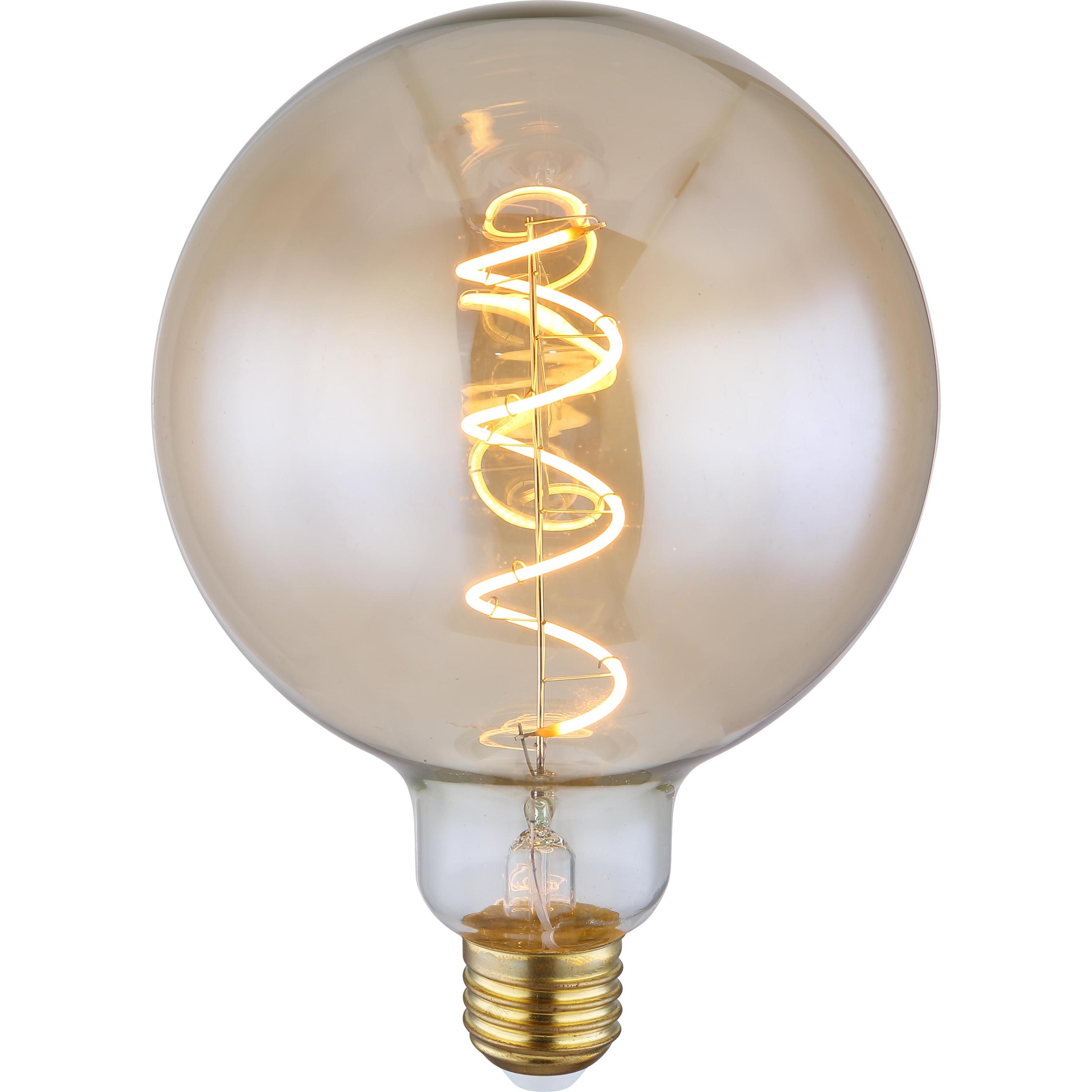 Globo Lampadina LED in Ottone 1xE27 Duban (4W, 200lm, E27, G)