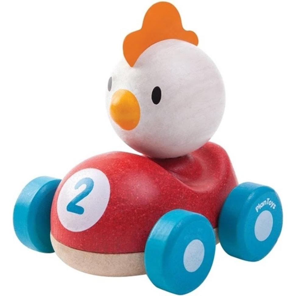 Plantoys Corridore di Pollo: Divertimento in Legno per Piccoli