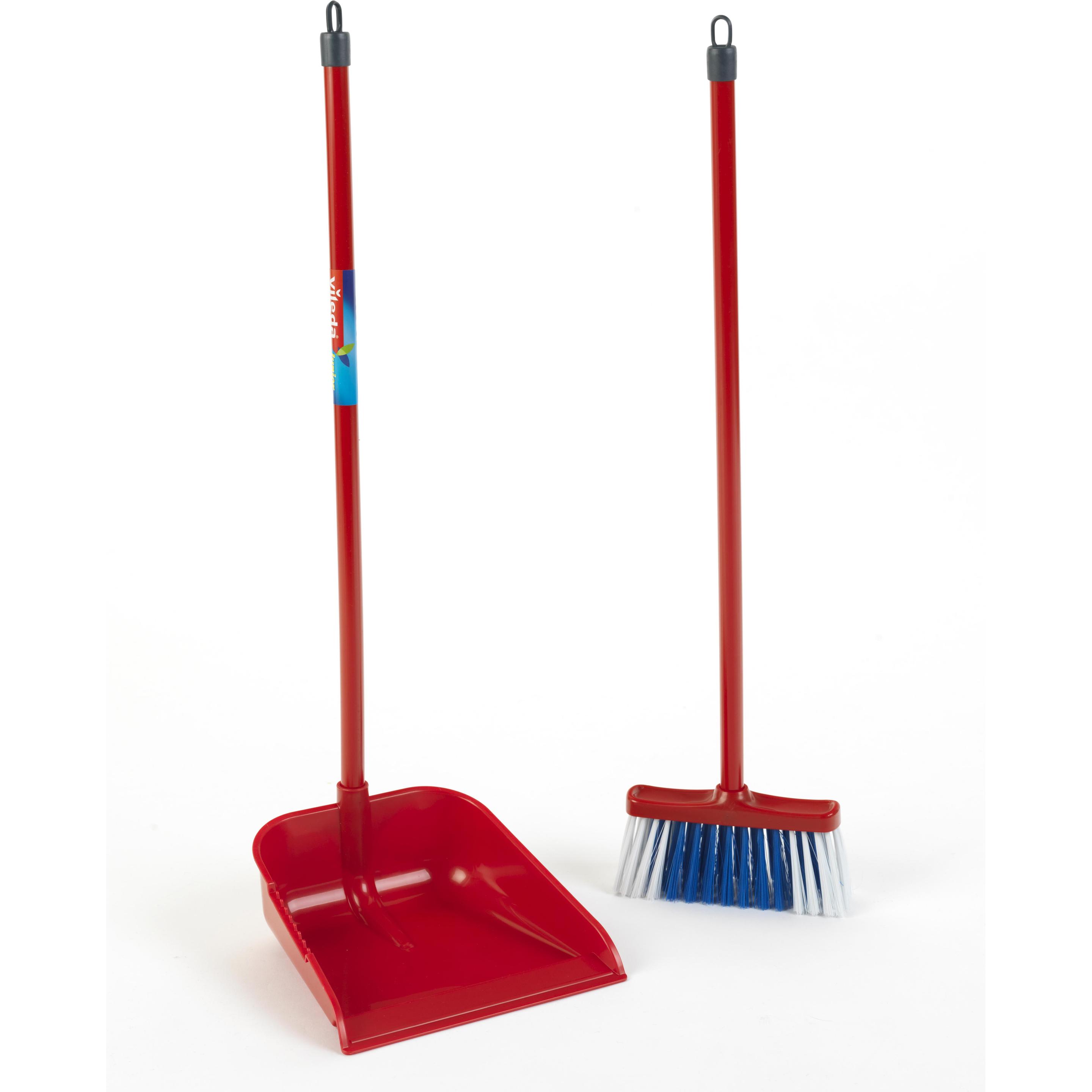Theo Klein Pala con manico Vileda con scopa