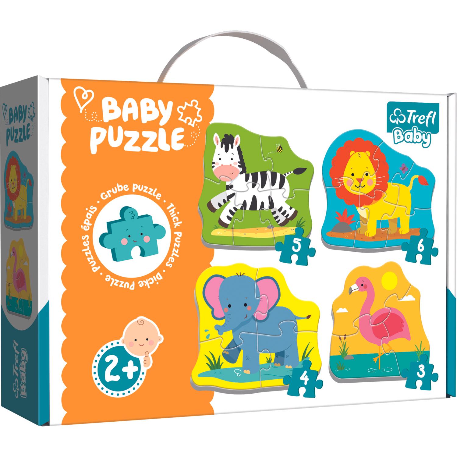 Trefl Animali Selvatici Safari Baby - Puzzle (18 Pezzi)