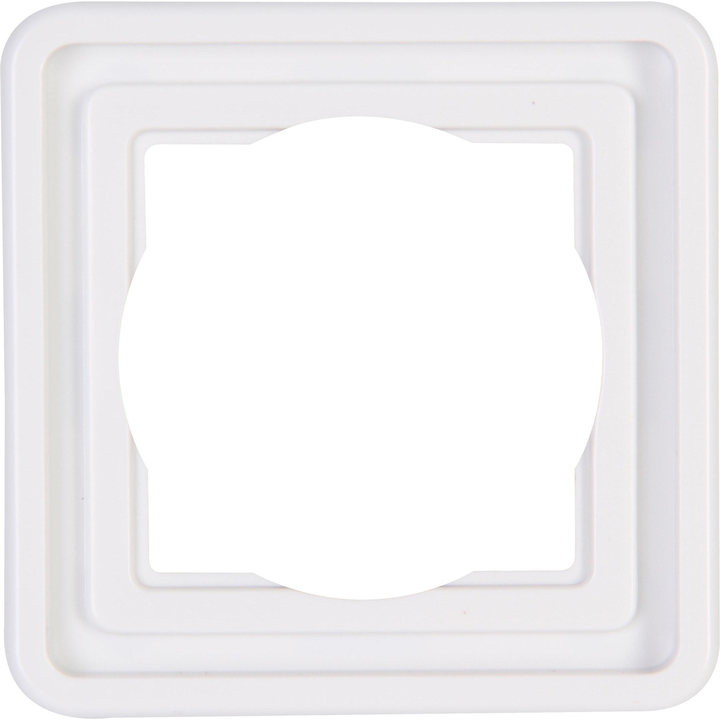 Kopp - Telaio di Copertura 1 Gang Bianco Artico 3023 - Programma di Commutazione Accessori