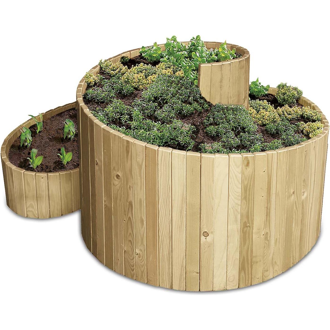 Bellissa: Orto Razzo a Spirale di Erbe in Legno