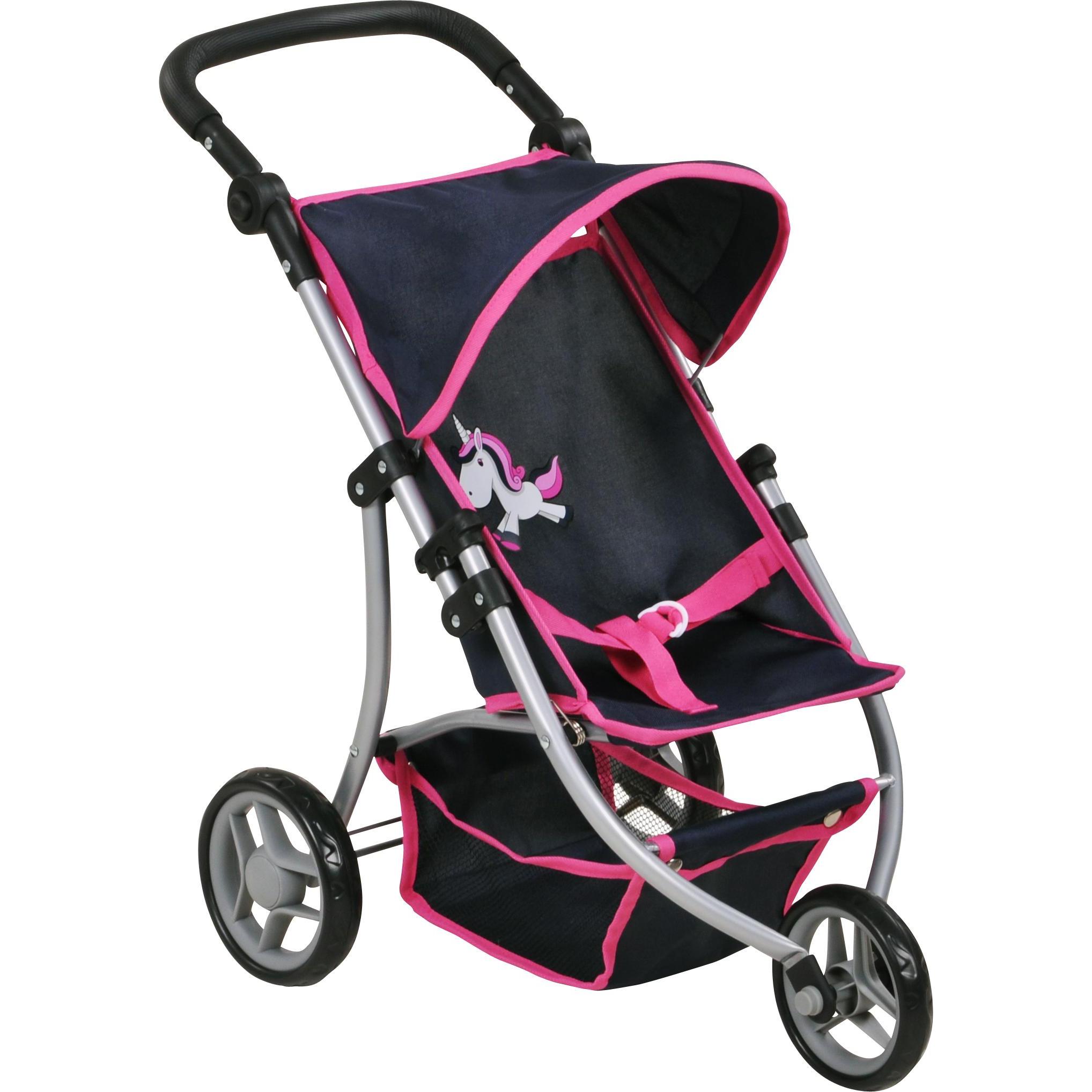 Knorrtoys Puppenbuggy Jogger Lio - UMA. Das Einhorn blue