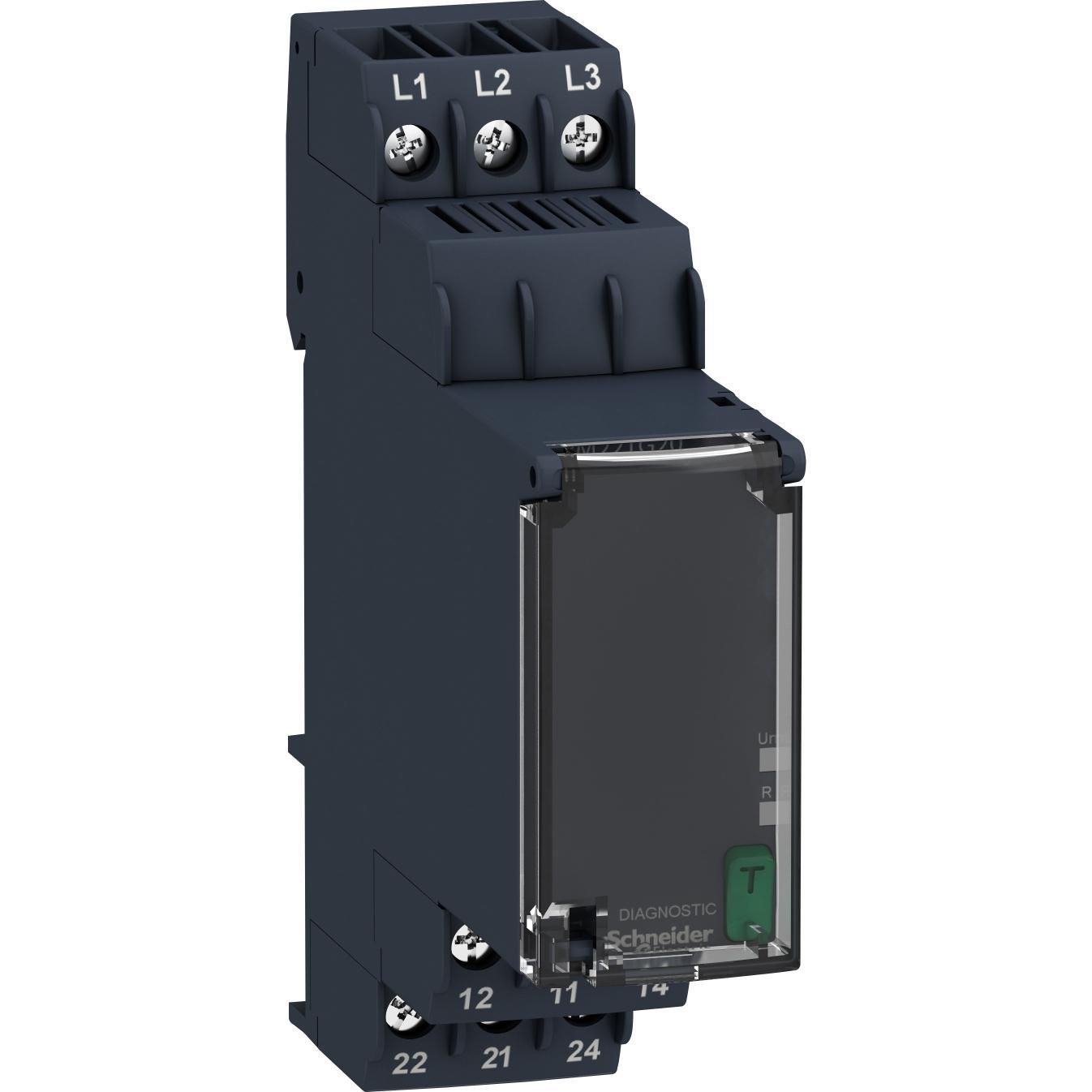 Schneider Electric 3 PHASE CONTROL RELAY RM22-TG - RANGE 18, Relais