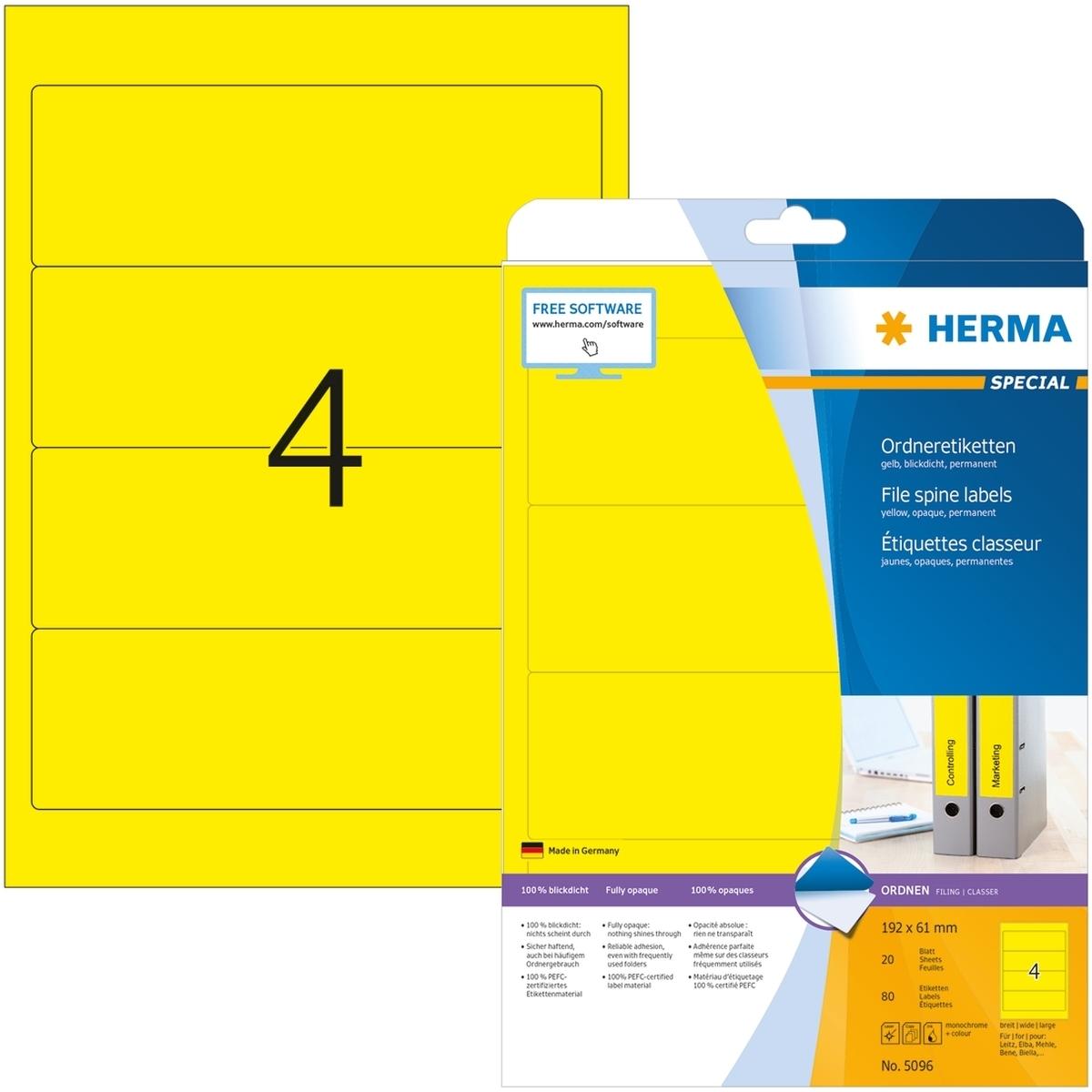 HERMA: Etichette e Accessori per Cartelle A4