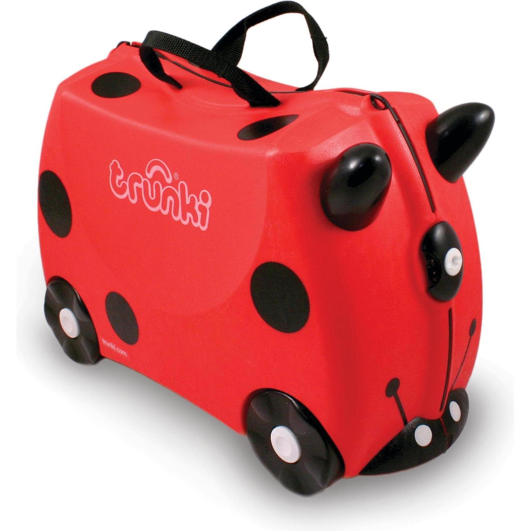 Trunki Harley Ladybug: Valigia Rossa (18L) - Ideale per Viaggi in Famiglia