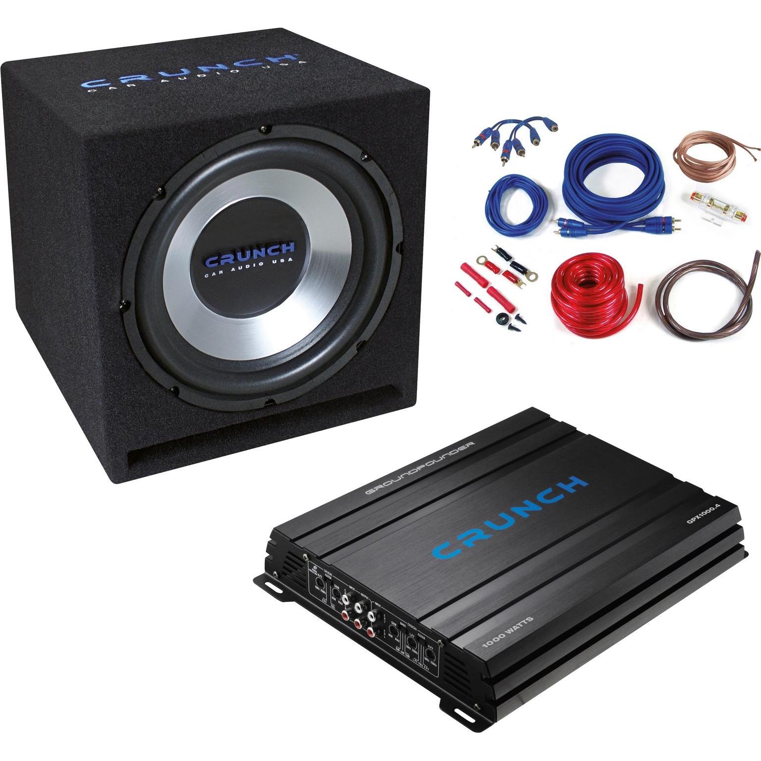 Crunch, Subwoofer HiFi auto, Kit basso CBP1000 (700 W)