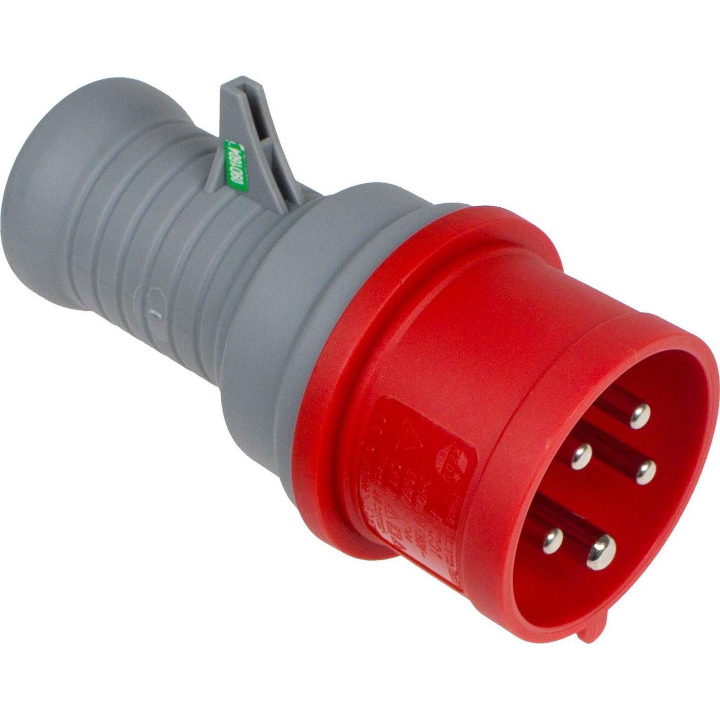 AS - Schwabe: Connettore di Prova per Campioni CEE 7/4 - Spina Rotante e Controllo Campo Rotante