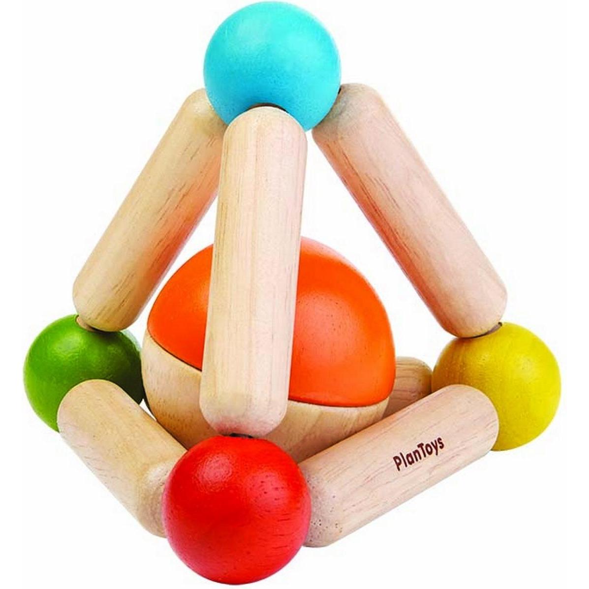 Plantoys: Anello Tattile, Triangolo Grabber con Palla Sonora