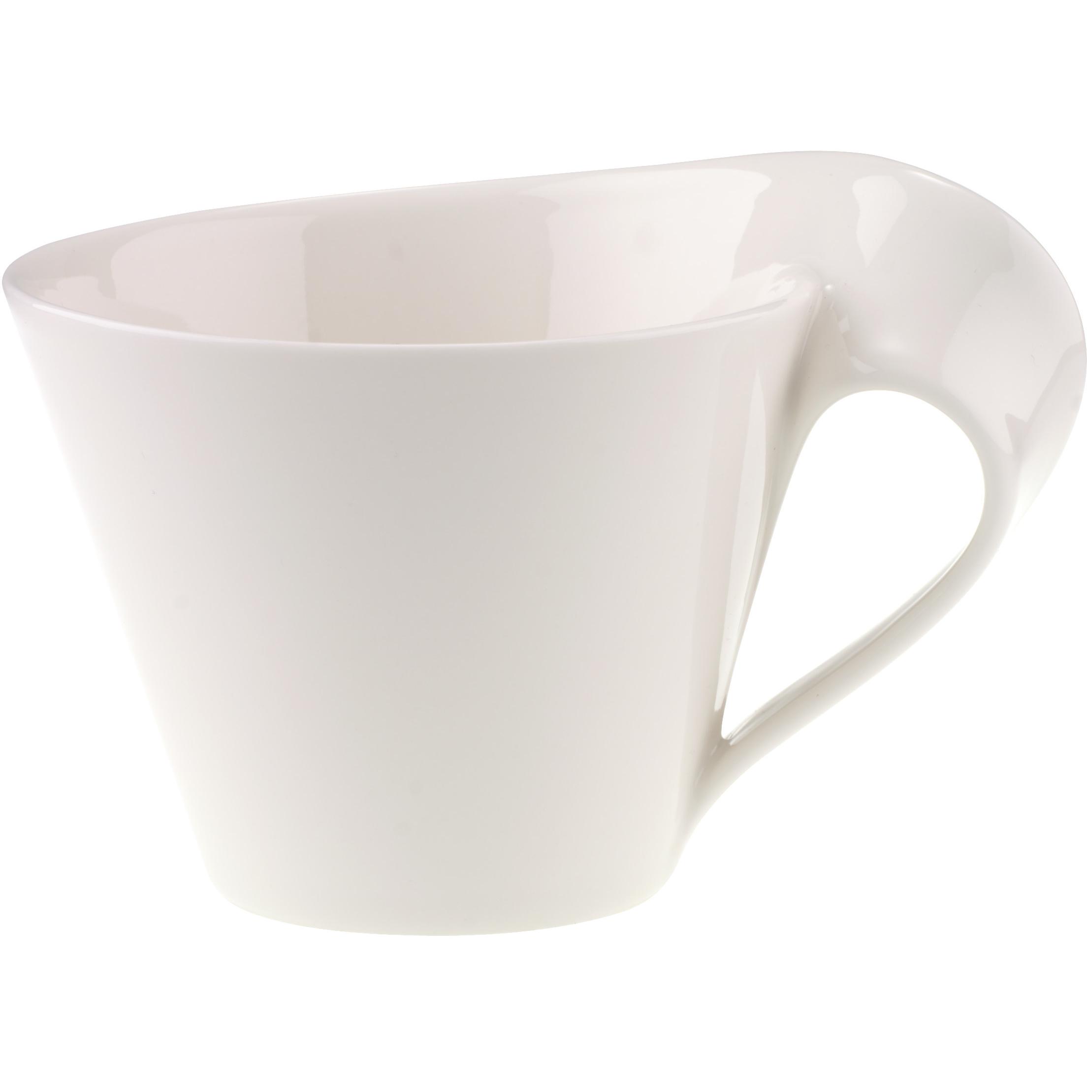 6x Villeroy & Boch Piattino Café au lait NewWave Caffè, Tazza, Bianco