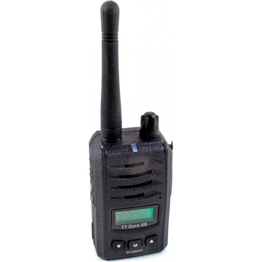 Albrecht Radio PMR portatile Tectalk Duro XS (10 km), Walkie-talkie, Nero