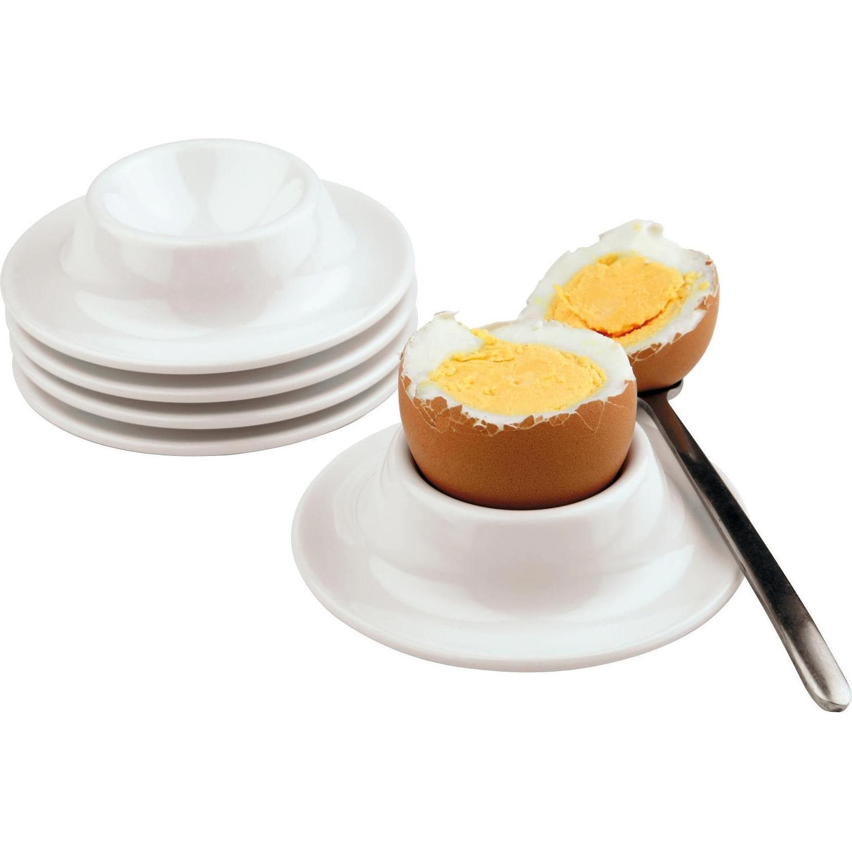 APS Eierbecher "EGGY" - Set da 4, Portauovo, Bianco