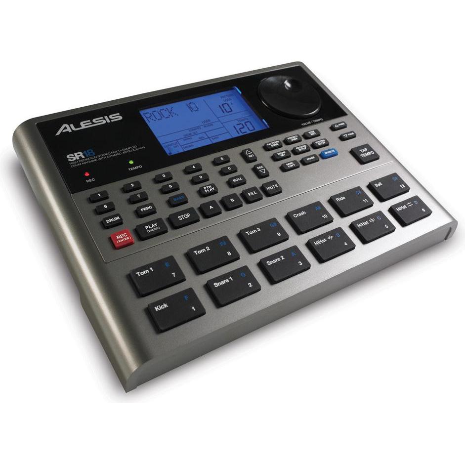 Alesis SR18 Drum Machine (E-drum), Batteria, Nero