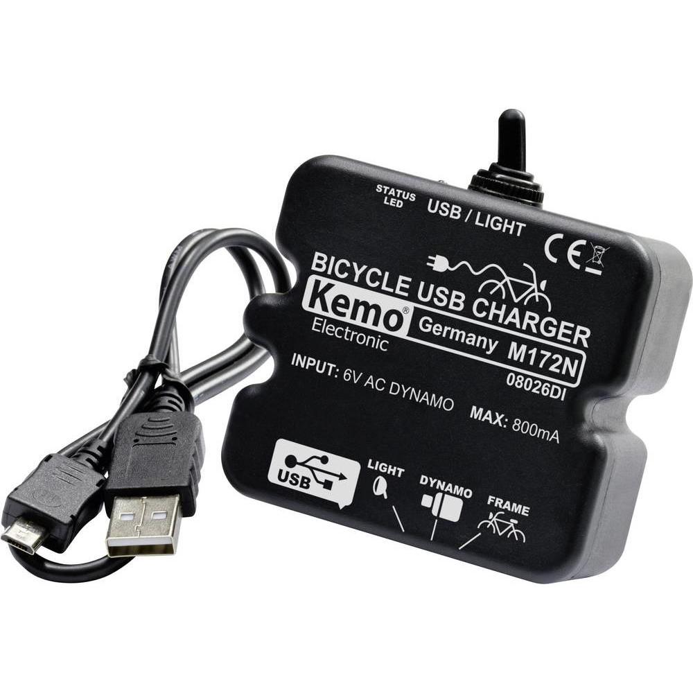 Kemo regolatore di carica (5 W), Caricatore USB, Nero