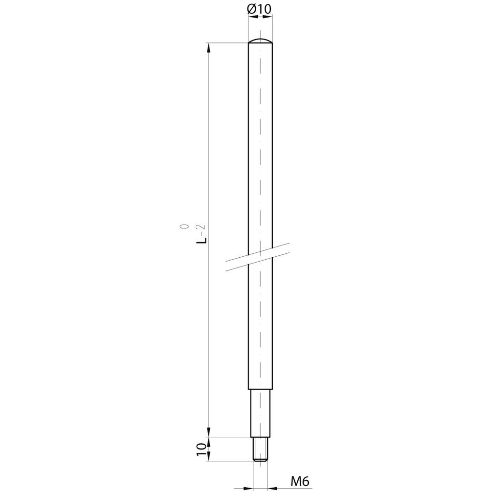 MSL, Cilindro Serrature 1725.010/M6x1135, Zincato (Cilindri Fittizi)