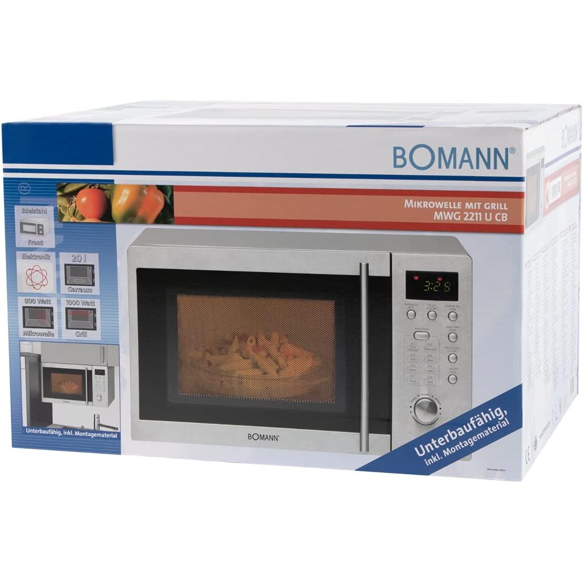 Bomann Mwg 2211 U Cb: Forno Microonde Argento