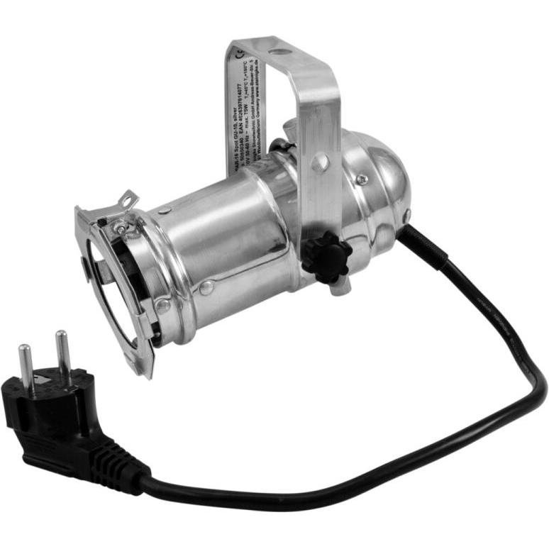 Eurolite Faretto PAR alogeno PAR-1 (HPS), Faro, Argento