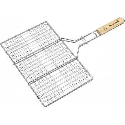 Barbecook Griglia Hamburger Cromata - Manico Betulla FSC