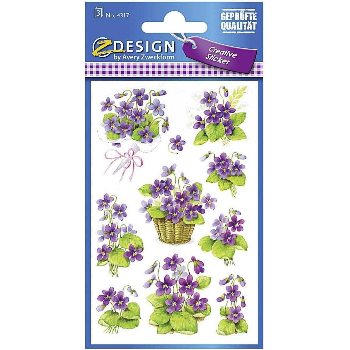 10x Z-Design, Adesivi Floreali