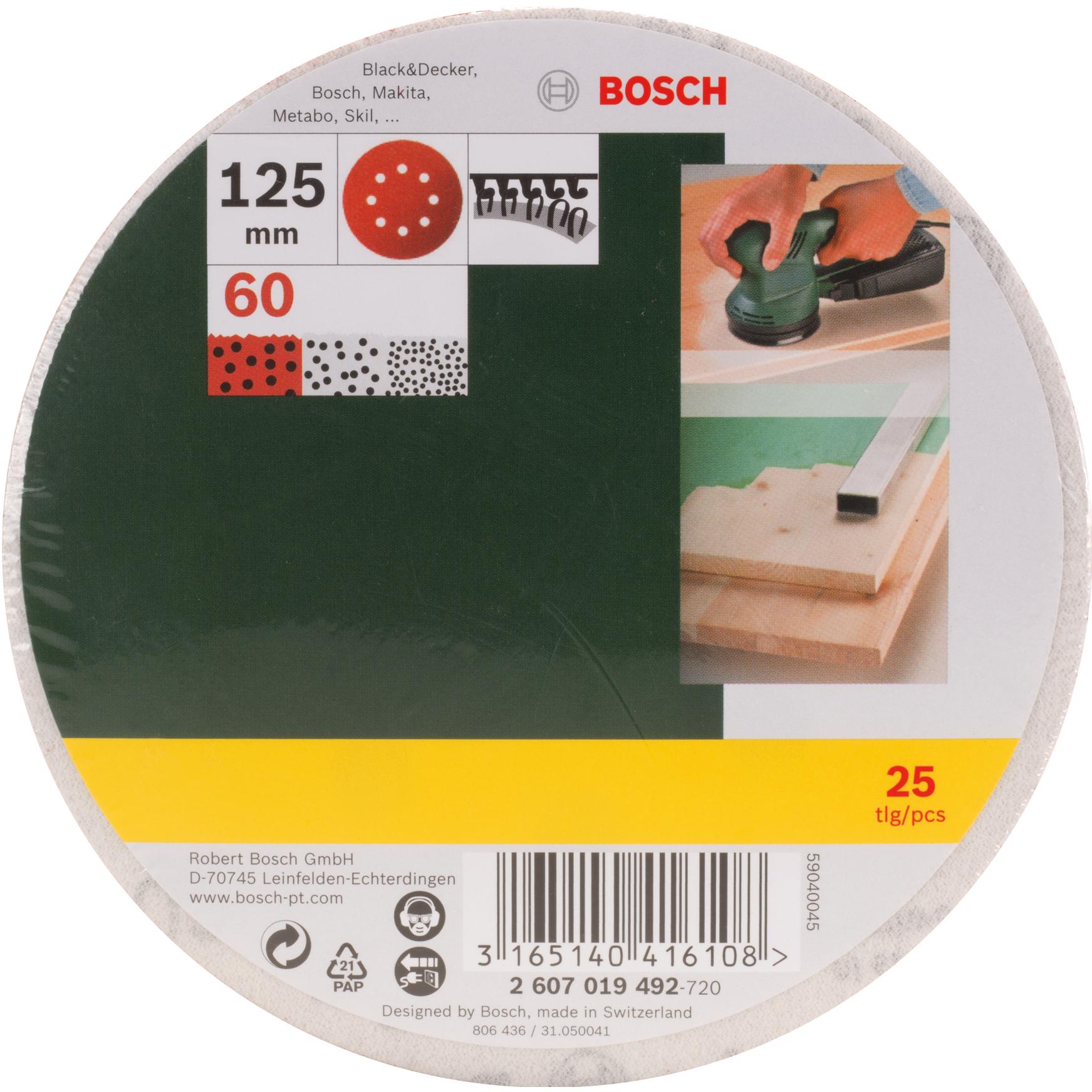 Bosch Zubehör, Abrasivi, Set di fogli abrasivi per levigatrici rotorbi