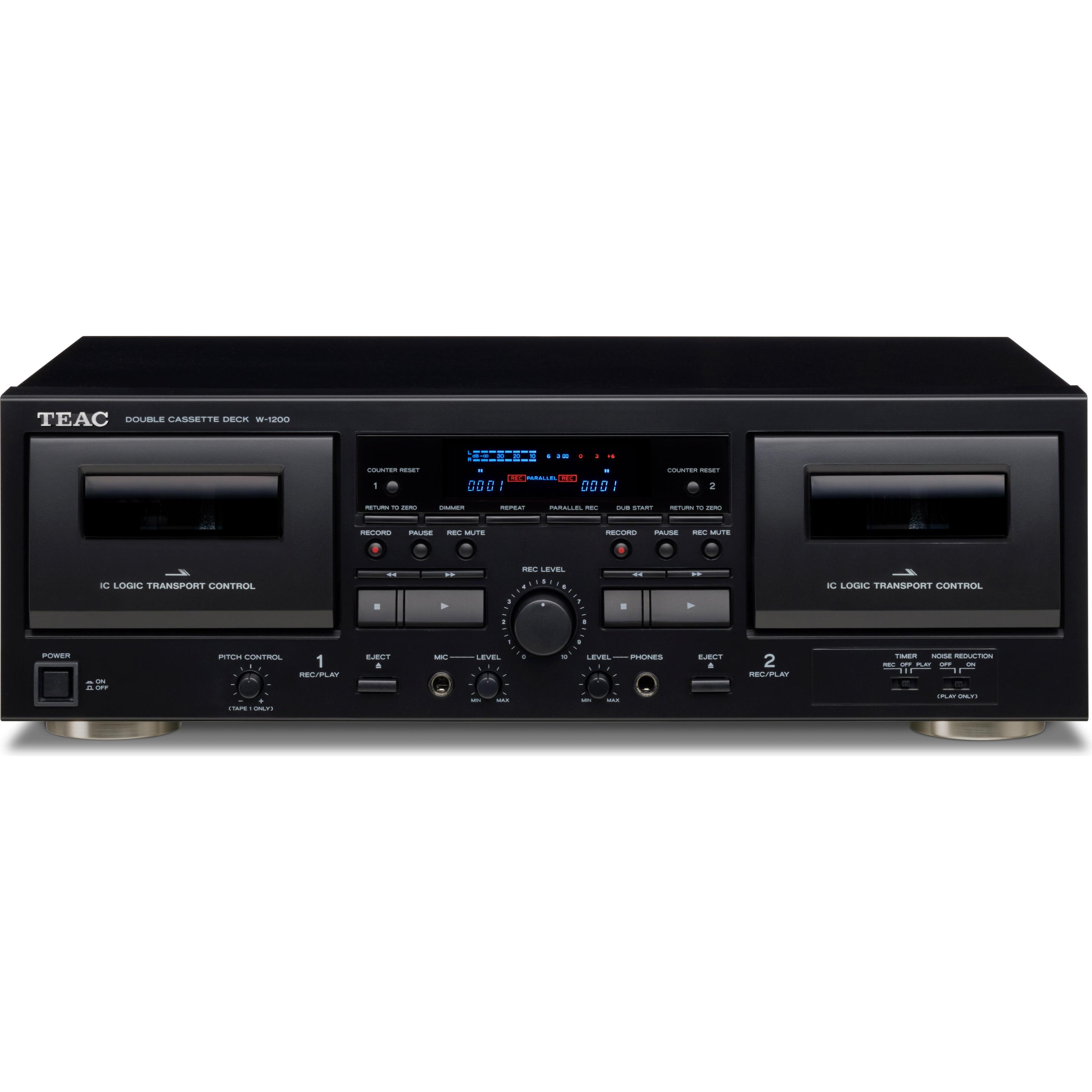 TEAC W-1200 (Cassetta), Componente HiFi, Nero