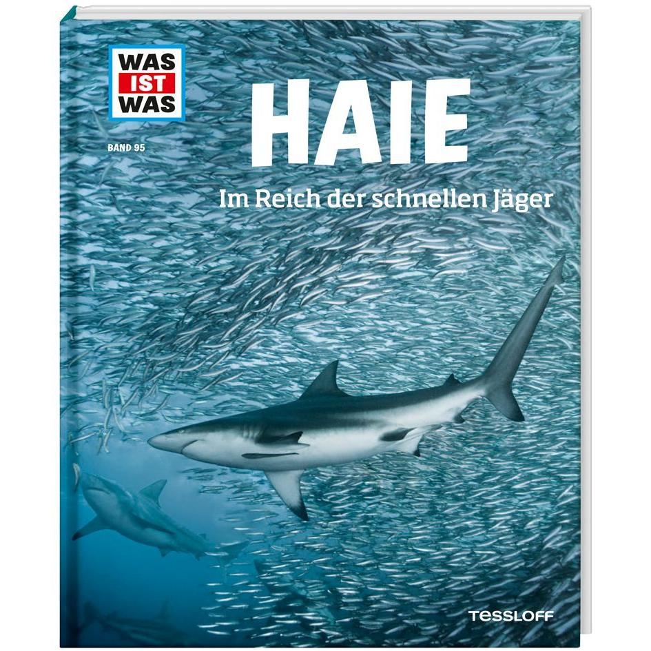 Was ist Was Haie. Im Reich der schnellen Jäger, Libro per bambini di Baur Manfred