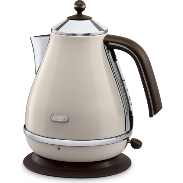 De'Longhi Icona Vintage KBOV 2001: Bollitore Beige dal Design Retro