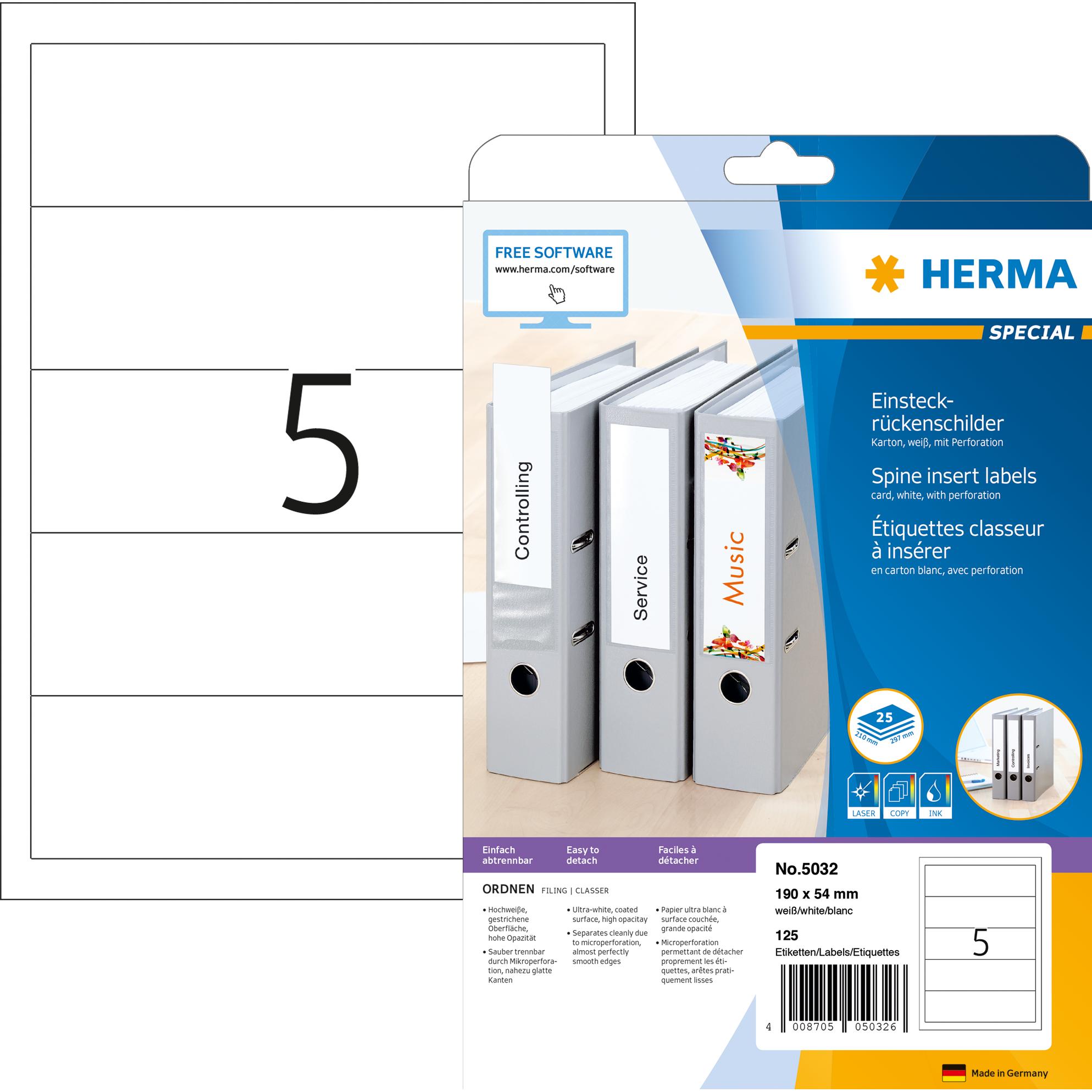 HERMA: Etichette per Raccoglitori A4 - Ordine e Organizzazione