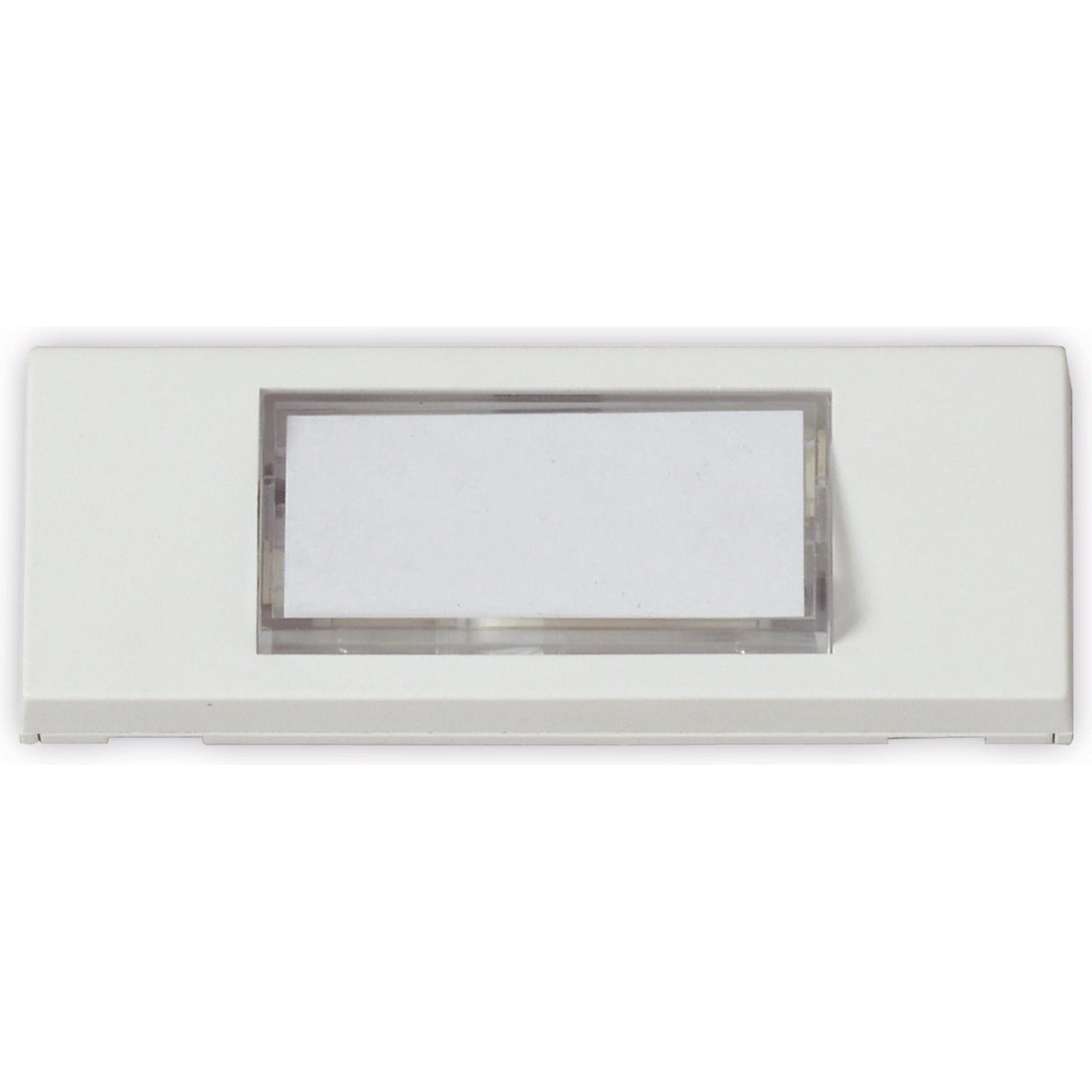 Heidemann: Campanello Bianco a 1 Fila Non Illuminato (Cablato)