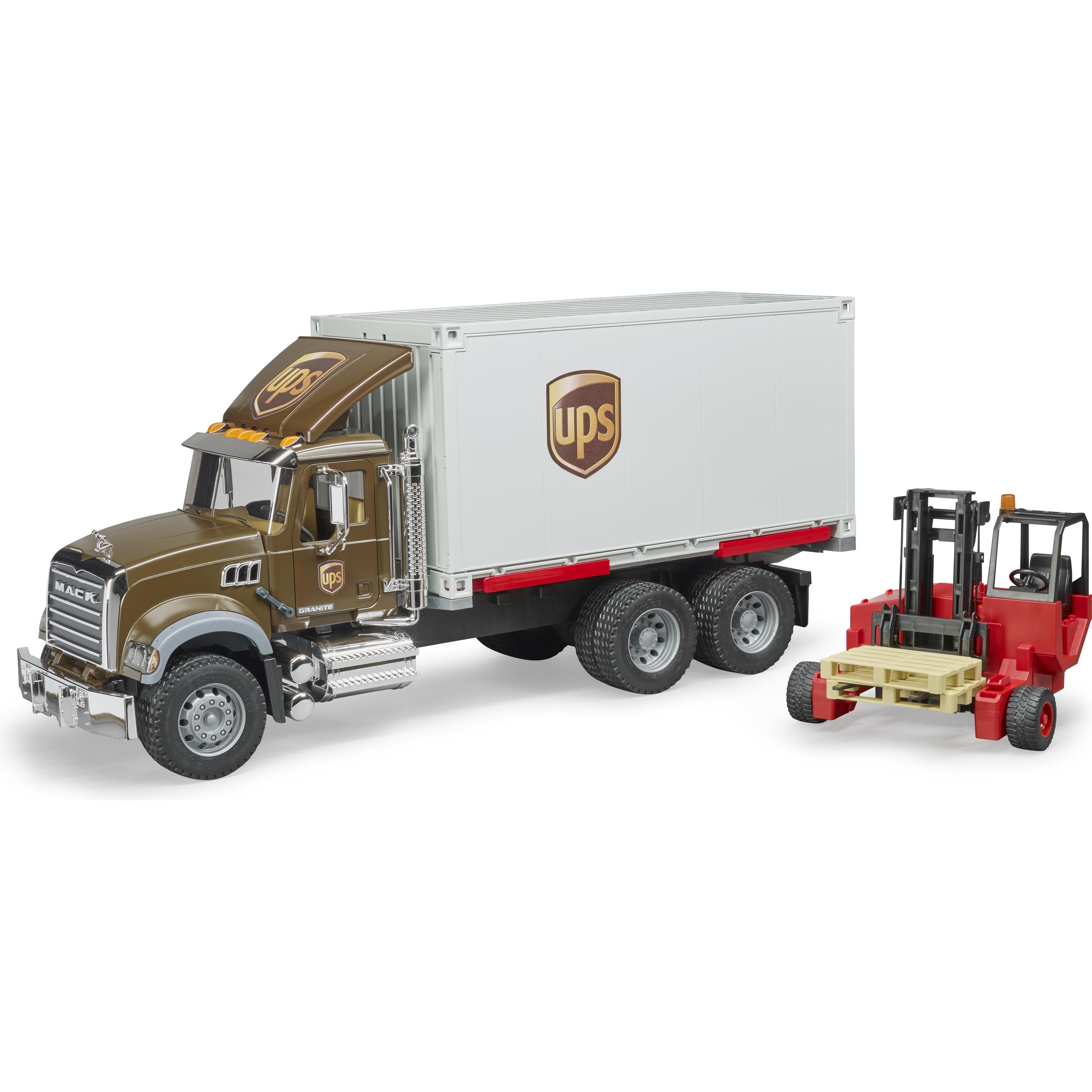 Bruder Camion per la Logistica: Mack Granite UPS