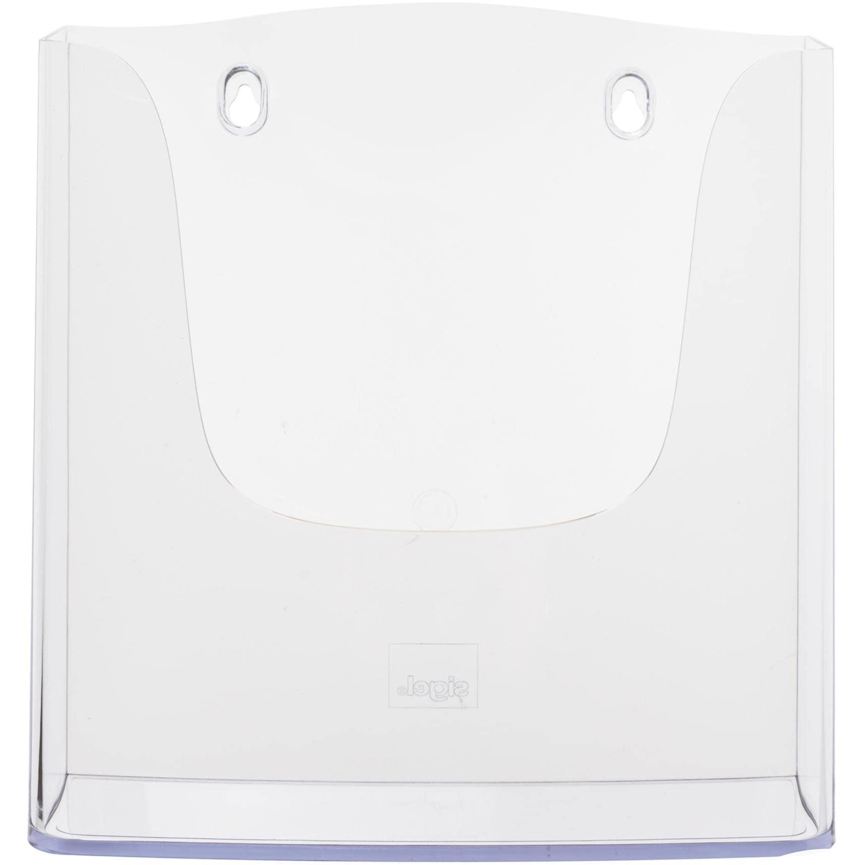 Sigel: Portadepliant da Parete A4 in Acrilico Cristallino