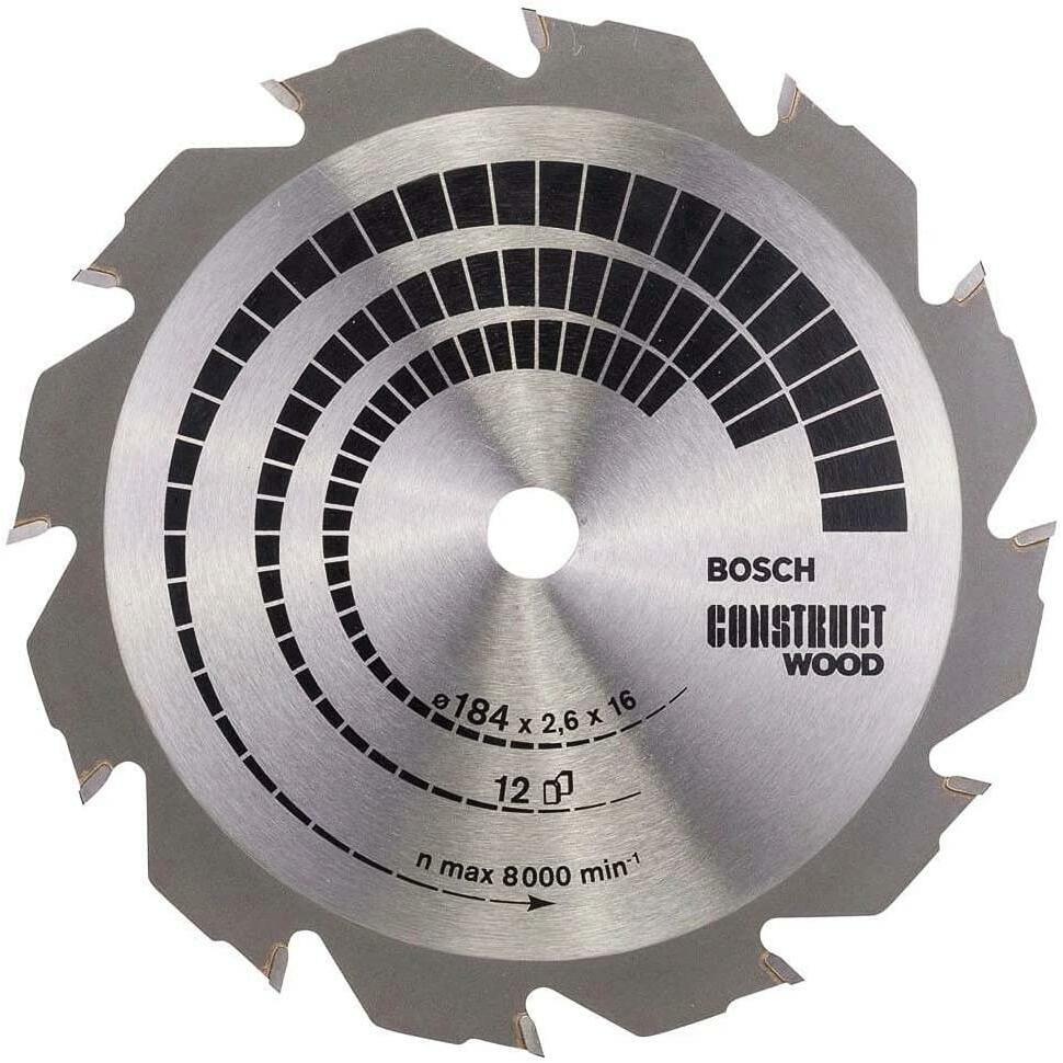 Bosch Professional Zubehör: Lama per Sega Circolare PRO Construct Wood (184x2,6x16mm)